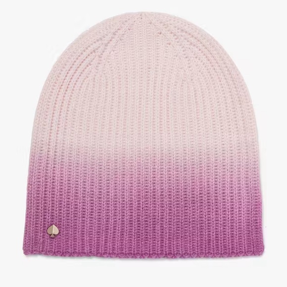 🌸 Kate Spade Chalk Pink Dip-dye Beanie 🌸 - Picture 2 of 2